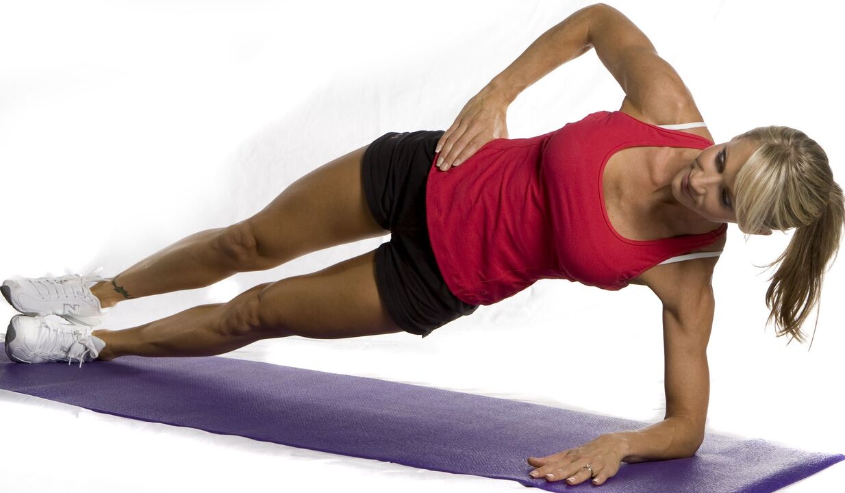 Esercizio Side plank per dimagrire